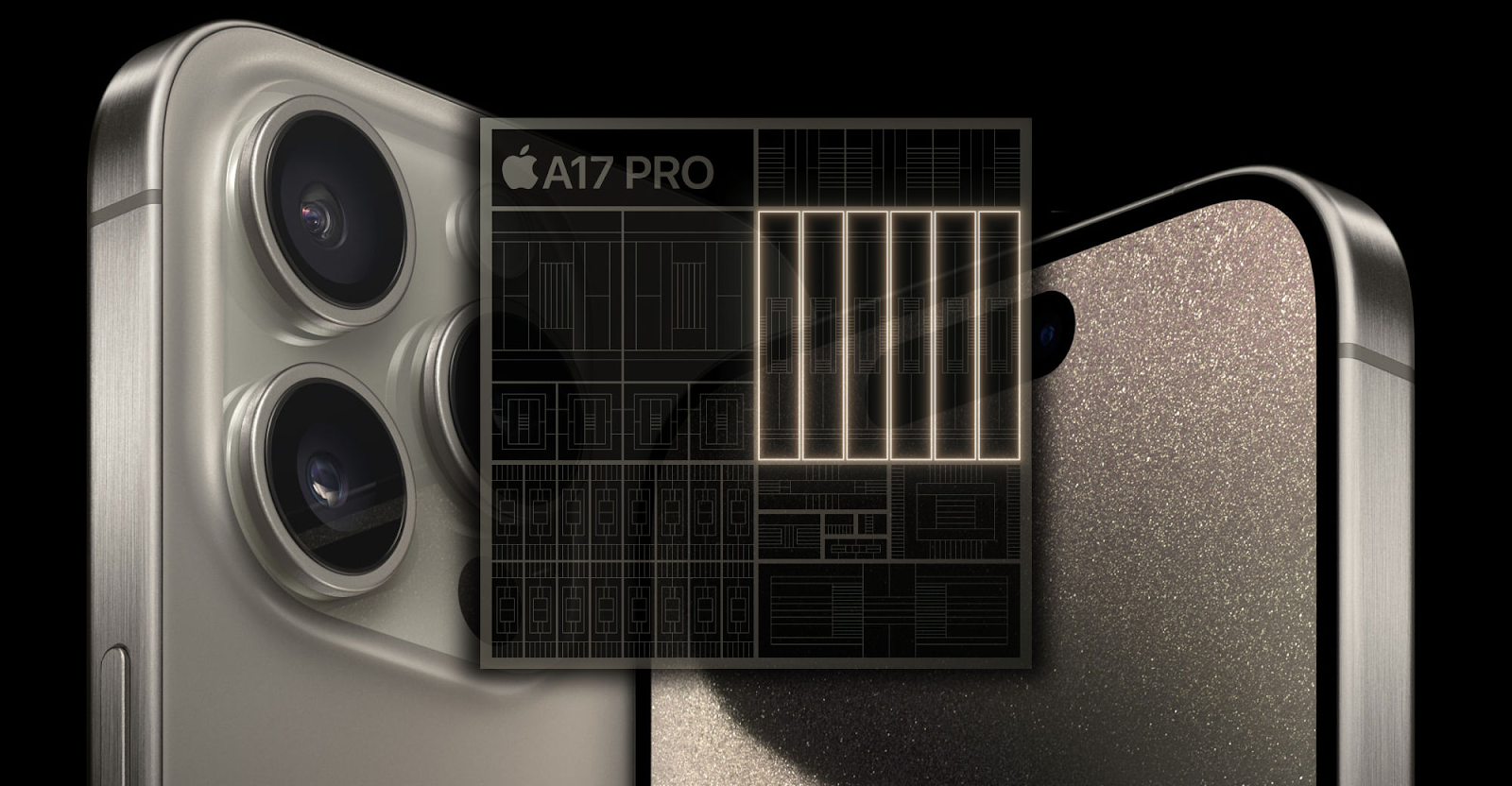Chipset A17 Pro Bionic mới giúp iPhone 15 Pro Max xử lý mọi tác vụ nhanh chóng, đồng thời hỗ trợ người dùng sử dụng thiết bị trong thời gian lâu hơn